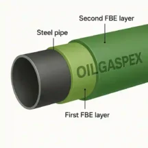پوشش خارجی لوله فیوژن باند اپوکسی دو لایه